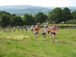 Runners on first hill
